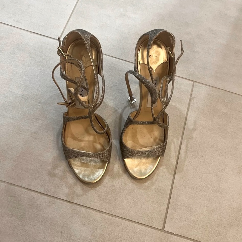 Jimmy Choo Lang platinum Heel